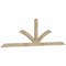Ekena Millwork Richland Rough Sawn Timber Gable Bracket, Douglas Fir, 108"W x 31 1/2"H x 2"D x 4"F, 7/12 Pitch GBW108X31X0204RIC00RDF - alternate 4